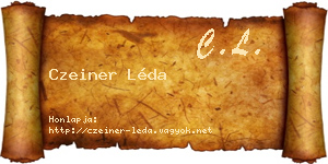 Czeiner Léda névjegykártya